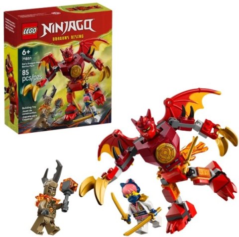 KLOCKI KONSTR LEGO 71851 NINJAGO MECH SMOK KAIA