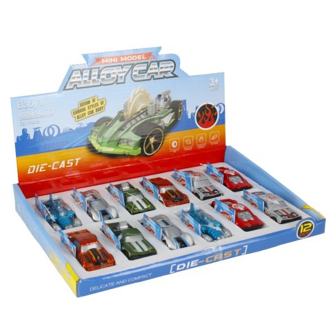 Auto osobowe metalowe 7cm mix MEGA CREATIVE 510452