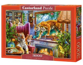 Puzzle 3000 elementów Tigers Coming to Llife CASTORLAND C-300556
