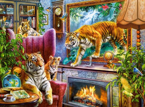Puzzle 3000 elementów Tigers Coming to Llife CASTORLAND C-300556