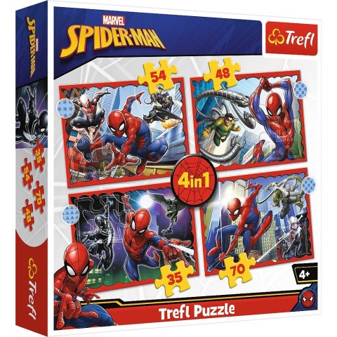 Puzzle 4w1 Spiderman TREFL 34384