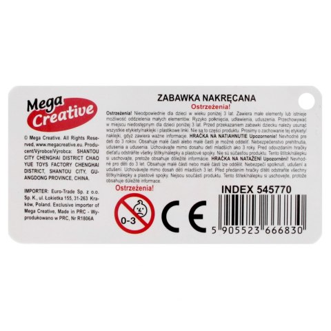 Zabawka nakręcana 12cm Mysz mix MEGA CREATIVE 545770