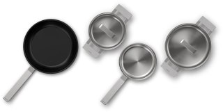 Zestaw naczyń 4 sztuki BOSCH HEZ9SE040