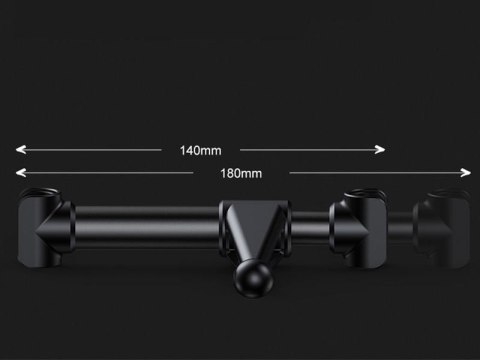 Baseus Backseat uchwyt samochodowy na zagłówek czarny