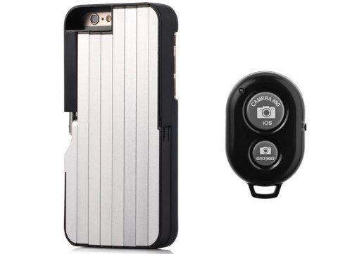 Etui Selfie Case Apple iPhone 6 / 7 / 8 / SE 2022/2020 czarny + Pilot Sterujący