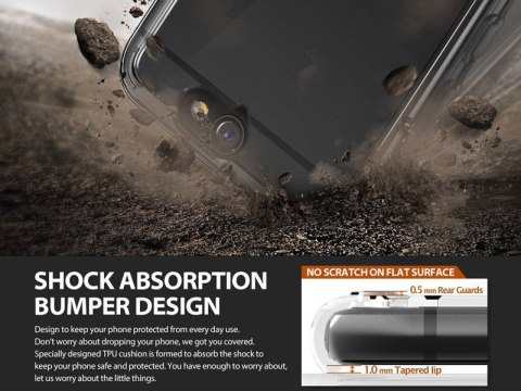 Etui ringke fusion htc one a9 rose gold