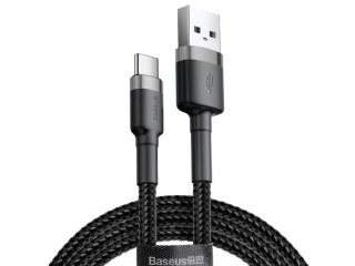 Kabel 2m Baseus USB-C 2A grey black