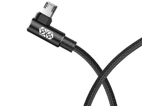 Kabel Baseus MVP Elbow kątowy dwustronny micro USB 2m Black
