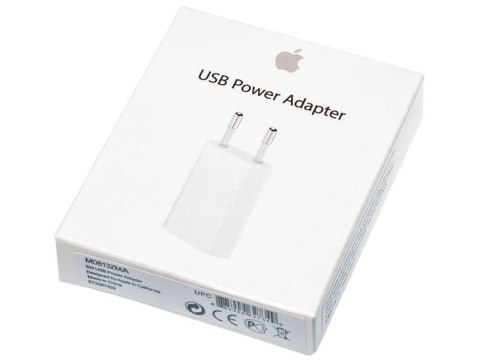 Oryginalna ładowarka sieciowa Apple 5W iPhone MD813ZM/A BOX