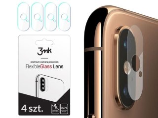 4x Szkło 3mk Flexible Glass na kamerę obiektyw do Apple iPhone X/XS