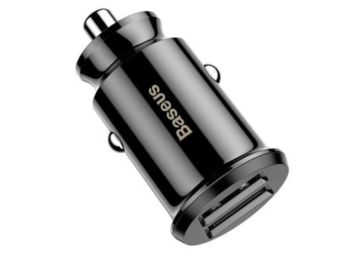Baseus Grain ładowarka samochodowa 2x USB 5V 3.1A black