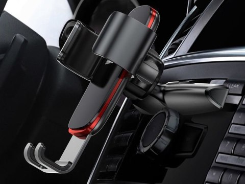 Baseus Metal Age grawitacyjny uchwyt samochodowy CD slot Black