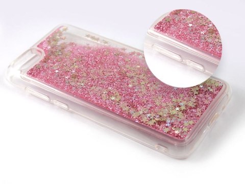 Etui liquid glitter Huawei Y5/ Y5 Prime 2018 brokat różowy