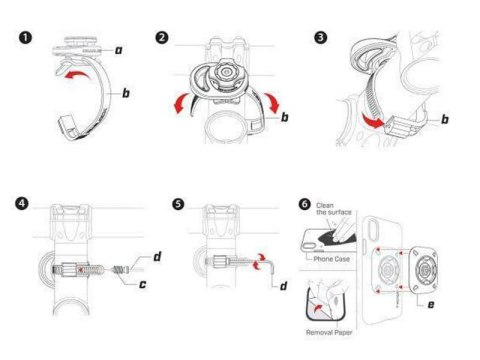 Uchwyt rowerowy Spigen Gearlock MS100 Bike Mount Handlebar