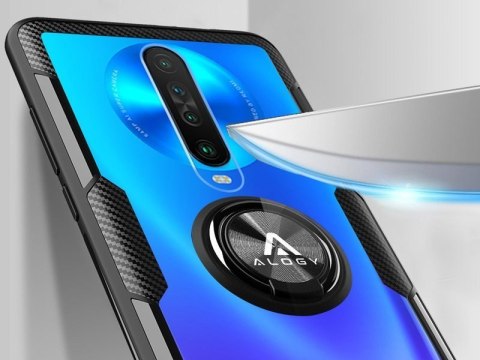 Etui Alogy Ring Holder Clear Armor do Xiaomi Redmi K30/ Poco X2 czarne