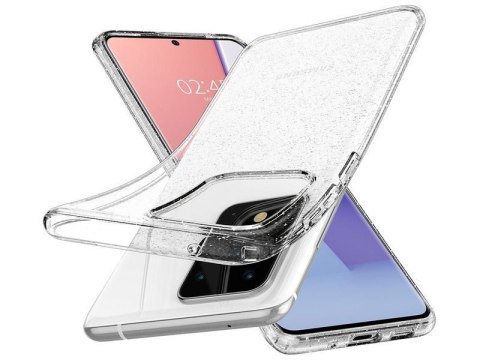 Etui Spigen Liquid Crystal Glitter do Samsung Galaxy S20 Ultra Crystal Quartz