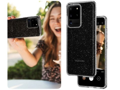 Etui Spigen Liquid Crystal Glitter do Samsung Galaxy S20 Ultra Crystal Quartz
