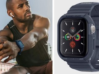 Etui Spigen Rugged Armor Pro do Apple Watch Series 4/5/6/SE 44mm Charcoal Grey