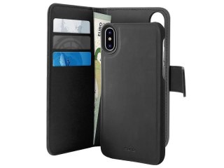 Etui obudowa PURO Wallet Detachable do Apple iPhone XS Max Czarne