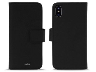 Etui obudowa PURO Wallet Detachable do Apple iPhone XS Max Czarne