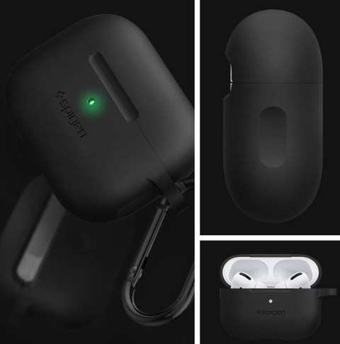Etui silikonowe Spigen Fit case do Apple Airpods Pro Black