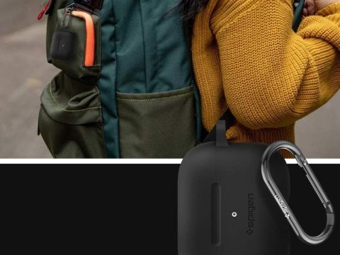 Etui silikonowe Spigen Fit case do Apple Airpods Pro Black
