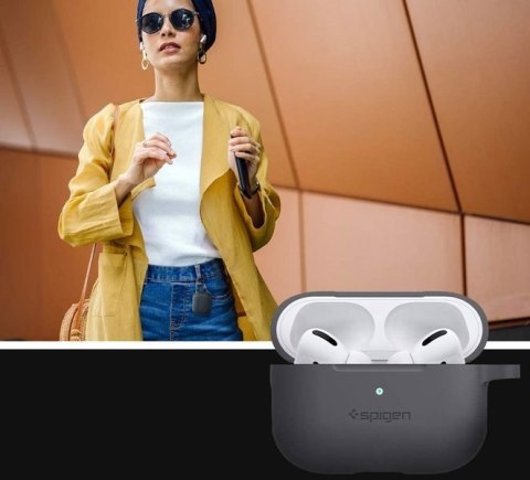 Etui silikonowe Spigen Fit case do Apple Airpods Pro Charcoal
