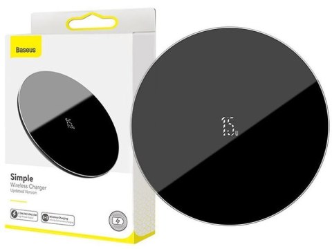 Ładowarka indukcyjna QI Baseus Simple Wireless Charger 15W black