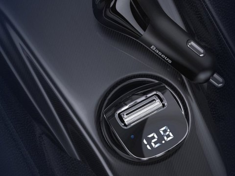 Ładowarka samochodowa 15W Baseus F40 2x USB 2A Transmiter FM AUX MP3