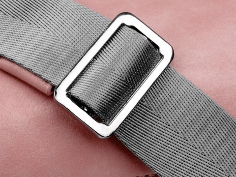 Torba etui skórzane J.QMEI pokrowiec do laptopa 15" do MacBook Air/ Pro Różowa