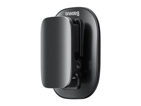 Baseus samochodowy uchwyt klips na okulary samoprzylepny czarny