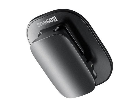 Baseus samochodowy uchwyt klips na okulary samoprzylepny czarny