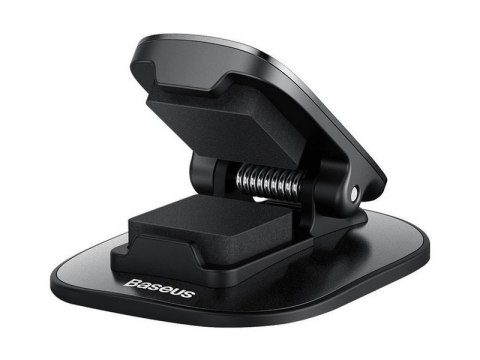 Baseus samochodowy uchwyt klips na okulary samoprzylepny czarny