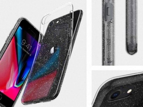 Etui Spigen Liquid Crystal Glitter do Apple iPhone 7/8/SE 2020 Crystal Quartz