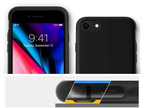 Etui Spigen Liquid Crystal do Apple iPhone 7/8/SE 2022/2020 Matte Black