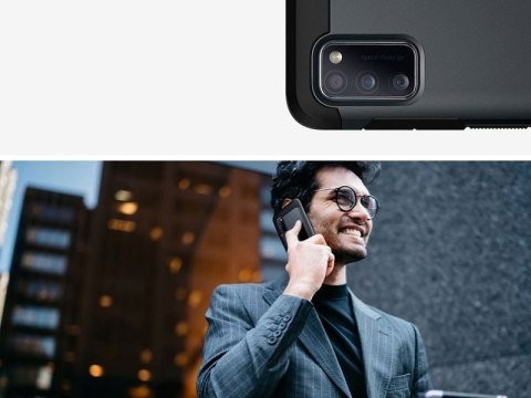 Etui Spigen Tough Armor do Samsung Galaxy A41 Metal Slate