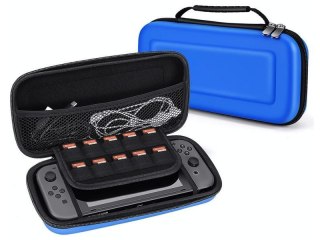 Etui futerał pokrowiec Alogy do konsoli Nintendo Switch/ Switch OLED Niebieskie 02