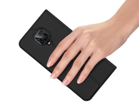 Etui ochronne z klapką Dux Ducis Skin skórzane do Xiaomi Redmi Note 9S/9 Pro/9 Pro Max Czarne