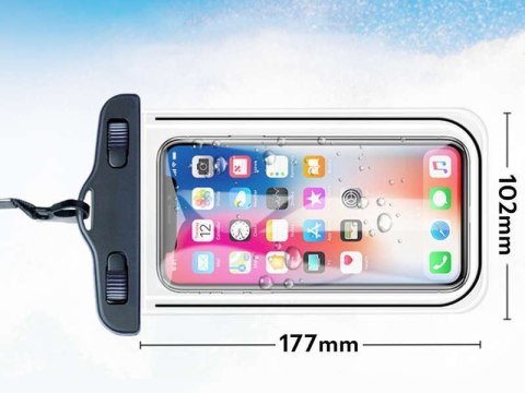 Etui wodoodporne Alogy wodoszczelne uniwersalne IPX8 do 6.5" Czarne