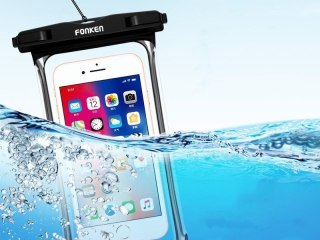Etui wodoodporne Fonken wodoszczelne na telefon uniwersalne IPX8 do 6.5" Czarne