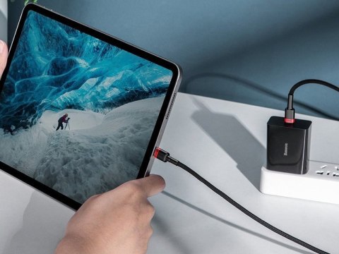 Kabel 2m Baseus Cafule USB-C Quick Charge 3.0 PD 2.0 100W 5A Czerwony