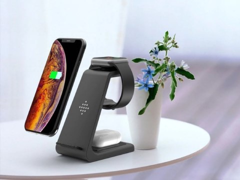 Ładowarka indukcyjna Qi Alogy 3w1 do Apple iPhone Watch AirPods