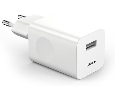 Ładowarka sieciowa Baseus USB EU Quick Charge QC 3.0 24W White