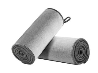 Ręcznik z mikrofibry x2 Baseus ściereczka do samochodu 40x40cm Szara