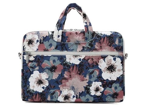 Torba pokrowiec Canvaslife Briefcase etui do laptopa 13 do MacBook Pro/ Air Blue Camellia