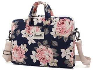 Torba pokrowiec Canvaslife Briefcase etui do laptopa 13 do MacBook Pro/ Air Navy Rose