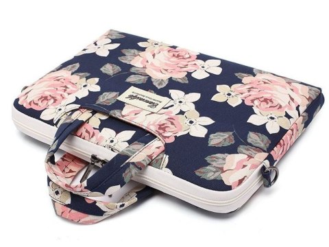 Torba pokrowiec Canvaslife Briefcase etui do laptopa 13 do MacBook Pro/ Air Navy Rose