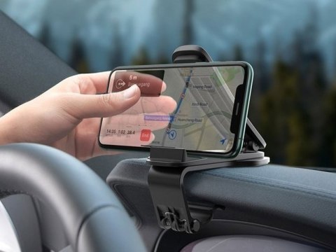 Uchwyt samochodowy Baseus Big Mouth Pro na deskę rozdzielczą klips czarny