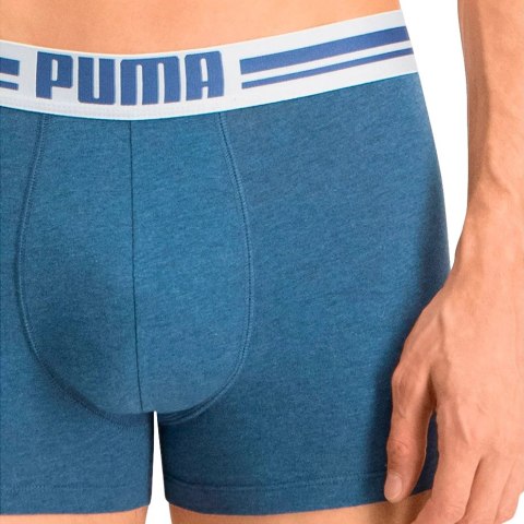 Bokserki męskie Puma Placed Logo Boxer 2P denim 906519 05