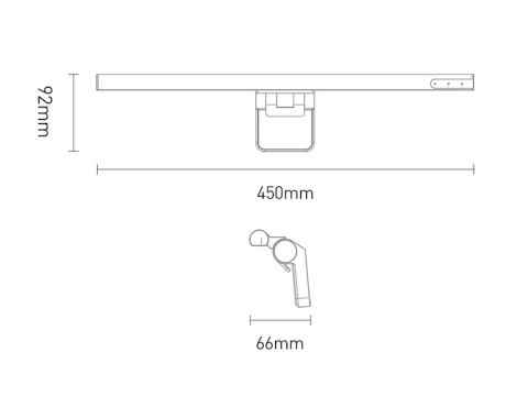 Baseus Lampa LED I-Wok na monitor do komputera USB 5W Czarna